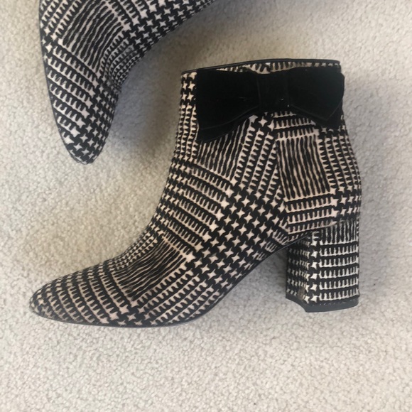 Kate Spade Holly Houndstooth Calf Hair Booties - Picture 2 of 16